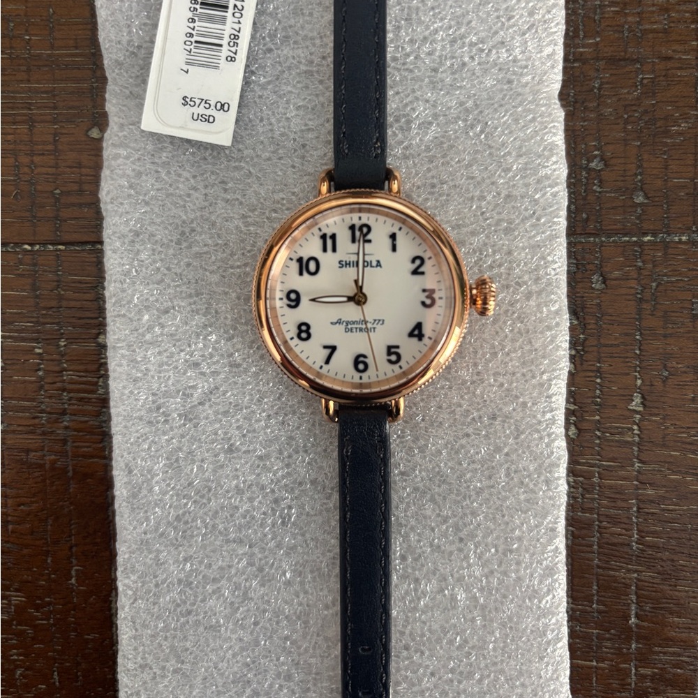 MAKE OFFER New Shinola Detroit Women’s Rose Gold Watch Birdy 34mm